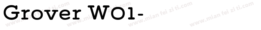 Grover W01字体转换